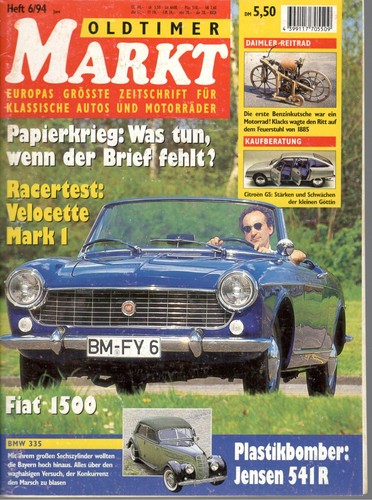 Oldtimer markt heft - markt, 06/1994