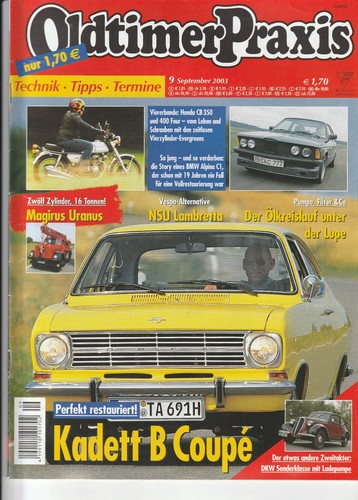 Oldtimer praxis 2003 - praxis, 09/2003