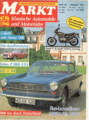 Oldtimer markt heft 1992 - oldtimer-,
