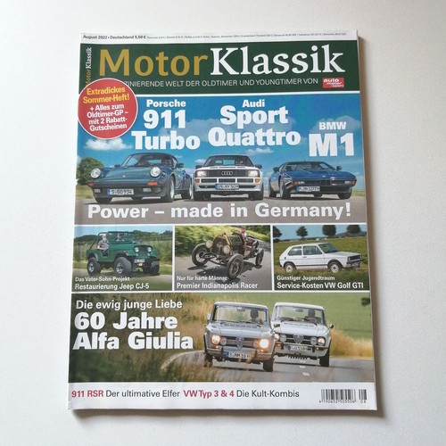 Motor klassik 2022 august - motor,