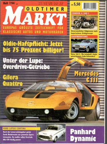 Oldtimer markt heft 1994 - markt, 07/1994