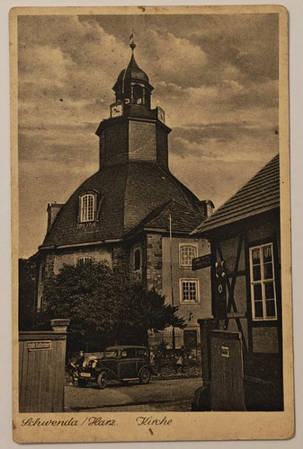 Schwenda harz kirche - ak,
