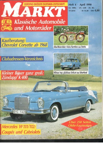 Oldtimer markt heft 1990 - markt,