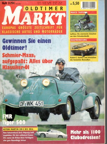 Oldtimer markt heft 1994 - markt,