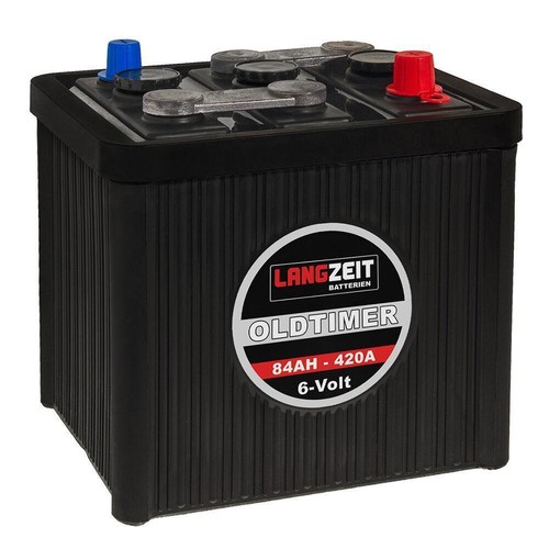 Oldtimer auto batterie 84ah - auto, 6v