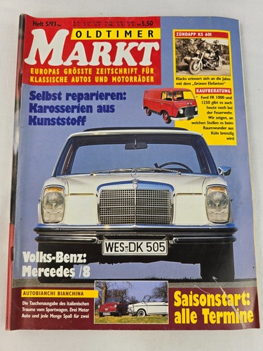 Oldtimer markt heft mai 1993 - markt,