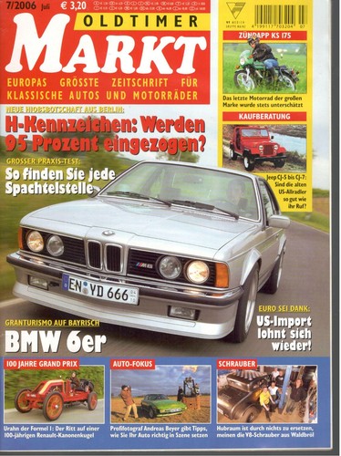 Oldtimer markt heft - oldtimer-,