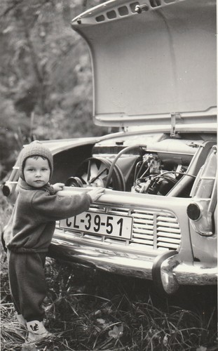 Vintage foto junge vor - vintage,